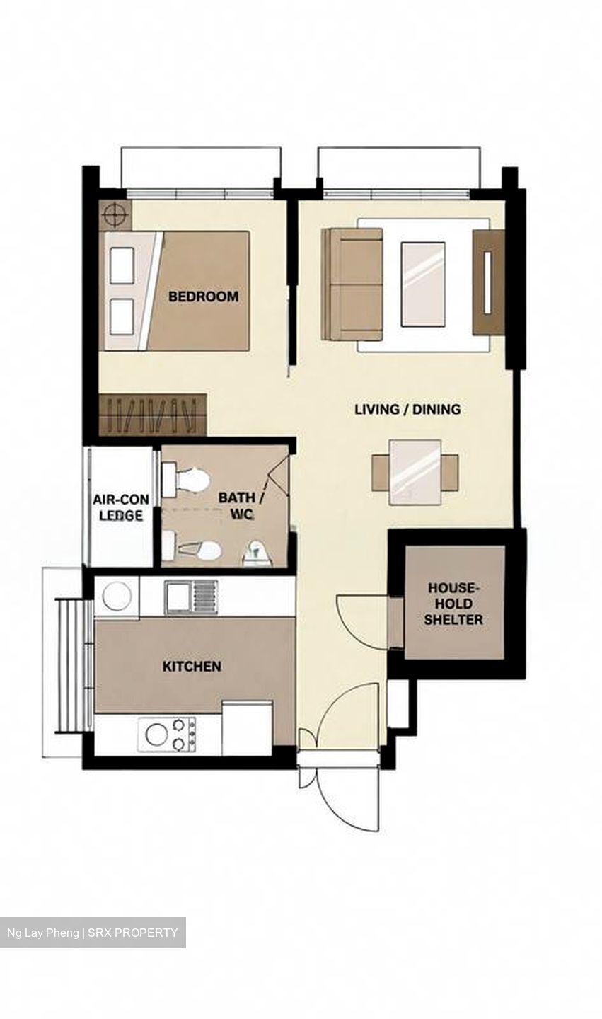 Blk 421B Northshore Straitsview (Punggol), HDB 2 Rooms #599635561